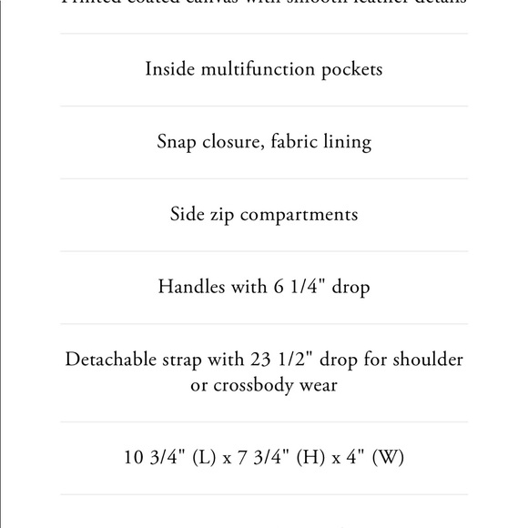 NWT Coach Brooke floral carryall tote - Picture 4 of 4